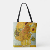 Vincent Van Gogh 12 Sonnenblumen Impressionist Tasche (Rückseite)