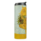 Vincent Van Gogh 12 Sonnenblumen Impressionist Thermosbecher (Nach links gedreht)