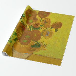 Vincent Van Gogh 15 Sonnenblumen Gemälde Geschenkpapier