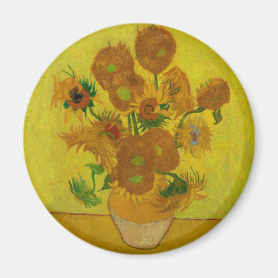Vincent Van Gogh 15 Sonnenblumen Gemälde Magnet