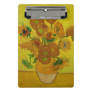 Vincent Van Gogh 15 Sonnenblumen Gemälde Mini Klemmbrett