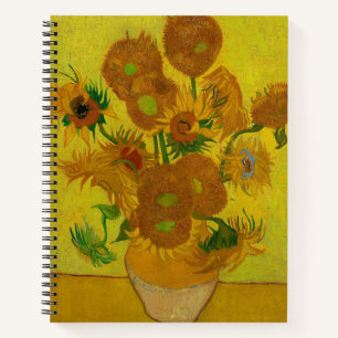 Vincent Van Gogh 15 Sonnenblumen Gemälde Notizblock