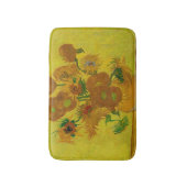 Vincent Van Gogh 15 Sonnenblumen Malerei Badematte (Vorderseite Vertikal)