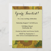 Vincent Van Gogh 15 Sonnenblumen Malerei Einladung (Vorderseite)