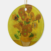Vincent Van Gogh 15 Sonnenblumen Malerei Keramik Ornament (Links)