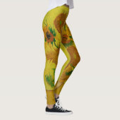 Vincent Van Gogh 15 Sonnenblumen Malerei Leggings (Rechts)