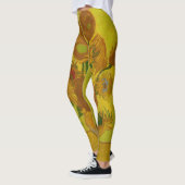 Vincent Van Gogh 15 Sonnenblumen Malerei Leggings (Links)