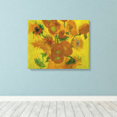 Vincent Van Gogh 15 Sonnenblumen Malerei Leinwanddruck (Insitu (Holzboden))