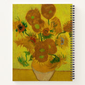 Vincent Van Gogh 15 Sonnenblumen Malerei Notizblock (Rückseite)