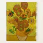 Vincent Van Gogh 15 Sonnenblumen Malerei Planer (Rückseite)