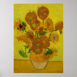 Vincent Van Gogh 15 Sonnenblumen Malerei Poster