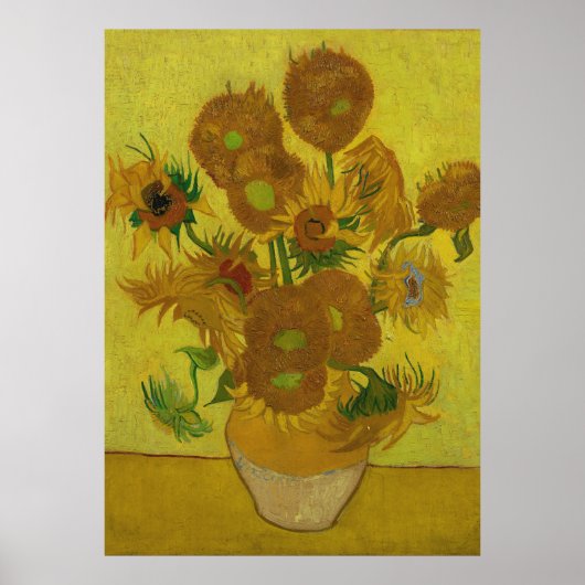 Vincent Van Gogh 15 Sonnenblumen Malerei Poster (Vorne)