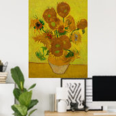 Vincent Van Gogh 15 Sonnenblumen Malerei Poster (Heimbüro)