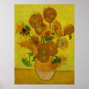 Vincent Van Gogh 15 Sonnenblumen Malerei Poster