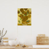Vincent Van Gogh 15 Sonnenblumen Malerei Poster (Küche)