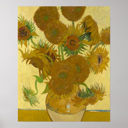 Vincent Van Gogh 15 Sonnenblumen Malerei Poster (Vorne)