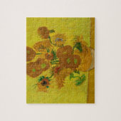 Vincent Van Gogh 15 Sonnenblumen Malerei Puzzle (Vertikal)
