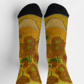 Vincent Van Gogh 15 Sonnenblumen Malerei Socken (Oben)