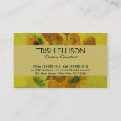 Vincent Van Gogh 15 Sonnenblumen Malerei Visitenkarte (Rückseite)