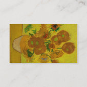 Vincent Van Gogh 15 Sonnenblumen Malerei Visitenkarte (Rückseite)