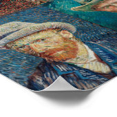 Vincent Van Gogh 1887 Selbstportrait Collage Poster (Ecke)