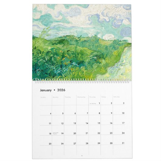 Vincent Van Gogh 2022 Kalender (Jan 2026)