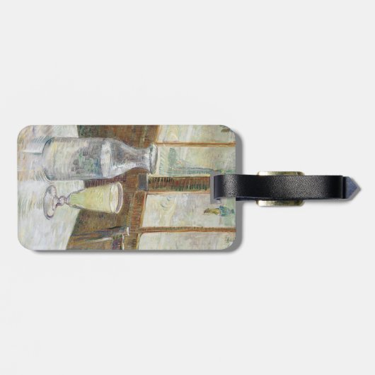 Vincent van Gogh Absinthe Berühmtes Gemälde Gepäckanhänger (Rückseite horizontal)