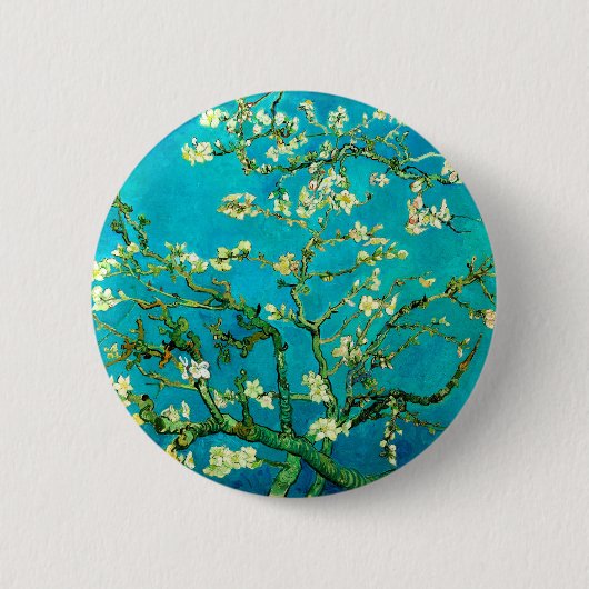 Vincent Van Gogh Almond Blossom Fine Art Button (Vorderseite)