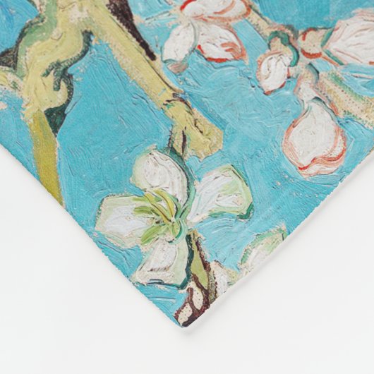 Vincent van Gogh - Almond Blossom Fleecedecke (Ecke)