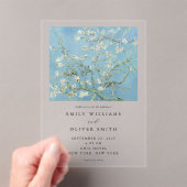 Vincent Van Gogh Almond Blossom Floral Wedding Acryleinladungen (Insitu (Handheld))