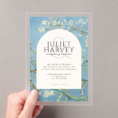 Vincent Van Gogh Almond Blossom Floral Wedding Acryleinladungen (Insitu (Handheld))