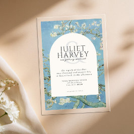 Vincent Van Gogh Almond Blossom Floral Wedding Acryleinladungen