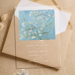 Vincent Van Gogh Almond Blossom Floral Wedding Acryleinladungen<br><div class="desc">Moderne Hochzeitseinladung mit Vincent Van Gogh Almond Blossom Malerei</div>