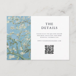 Vincent Van Gogh Almond Blossom Floral Wedding Begleitkarte