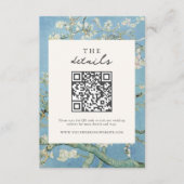 Vincent Van Gogh Almond Blossom Floral Wedding Begleitkarte (Vorderseite)