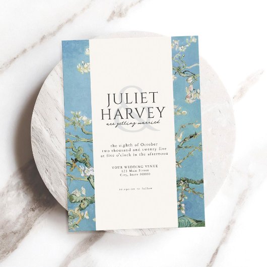 Vincent Van Gogh Almond Blossom Floral Wedding Einladung