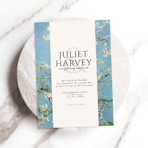 Vincent Van Gogh Almond Blossom Floral Wedding Einladung