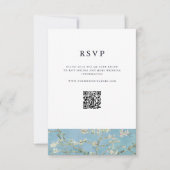Vincent Van Gogh Almond Blossom Floral Wedding RSVP Karte (Vorderseite)