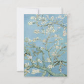 Vincent Van Gogh Almond Blossom Floral Wedding RSVP Karte (Rückseite)