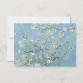 Vincent Van Gogh Almond Blossom Floral Wedding RSVP Karte (Rückseite)