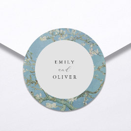 Vincent Van Gogh Almond Blossom Floral Wedding Runder Aufkleber
