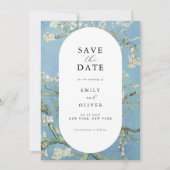 Vincent Van Gogh Almond Blossom Floral Wedding Save The Date (Vorderseite)