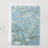Vincent Van Gogh Almond Blossom Floral Wedding Save The Date (Rückseite)