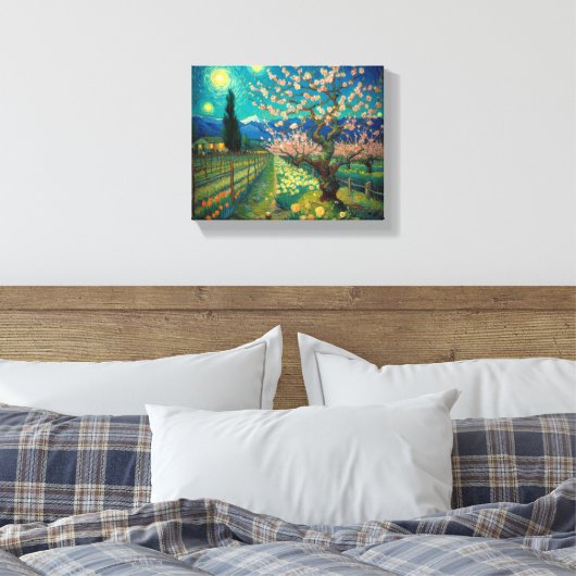 Vincent van Gogh Almond Blossom Landschaftsbild Leinwanddruck (Insitu (Schlafzimmer))