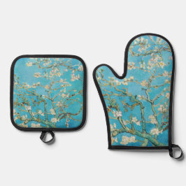 Vincent van Gogh - Almond Blossom Ofenhandschuh & Topflappen-Set