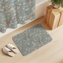 Vincent Van Gogh Almond Blossom on Mint Green Badematte