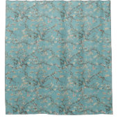 Vincent Van Gogh Almond Blossom on Robin Egg Blue Duschvorhang (Vorderseite)