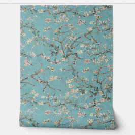 Vincent Van Gogh Almond Blossom on Robin Egg Blue Tapete