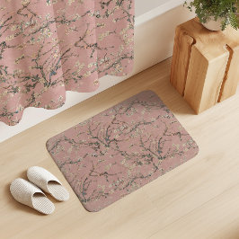 Vincent Van Gogh Almond Blossom on Rose Pink Badematte