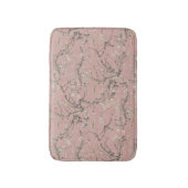 Vincent Van Gogh Almond Blossom on Rose Pink Badematte (Vorderseite Vertikal)